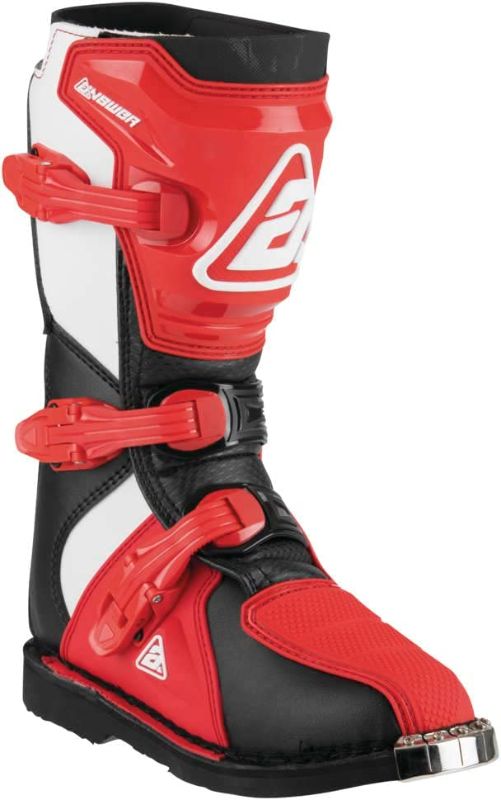 Photo 1 of Answer Racing 446645 Powersports Motocross Protection Gear: AR1 Boots, Black/Red, Size Youth 5, 1 Pair