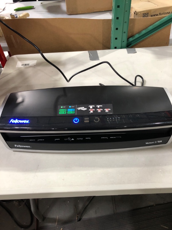 Photo 2 of Fellowes Laminator Venus 2 125, Rapid 30-60 Second Warm-up Laminating Machine.