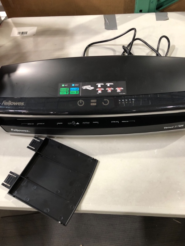 Photo 4 of Fellowes Laminator Venus 2 125, Rapid 30-60 Second Warm-up Laminating Machine.