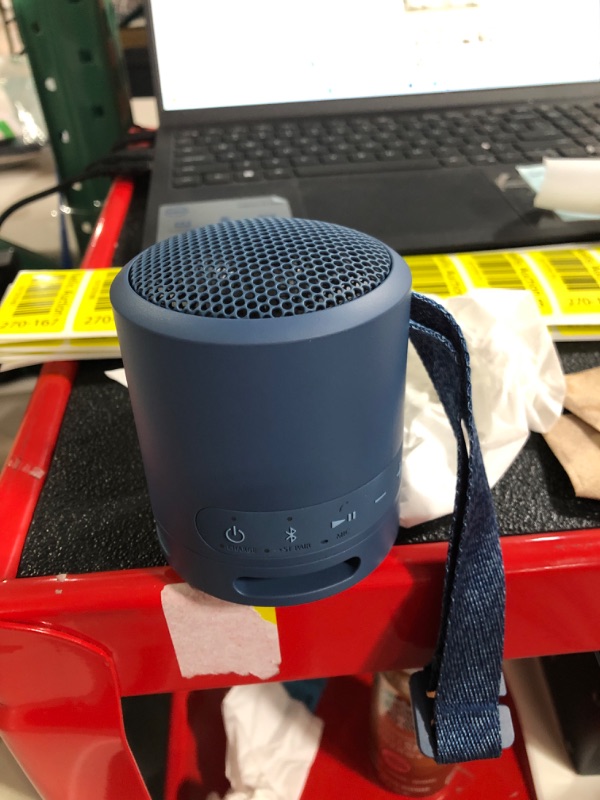 Photo 2 of Sony SRS-XB13 EXTRA BASS Wireless Bluetooth Portable Lightweight Compact Travel Speaker, IP67 Waterproof & Durable for Outdoor, 16 Hour Battery, USB Type-C, Removable Strap, & Speakerphone, Light Blue Light Blue Speaker