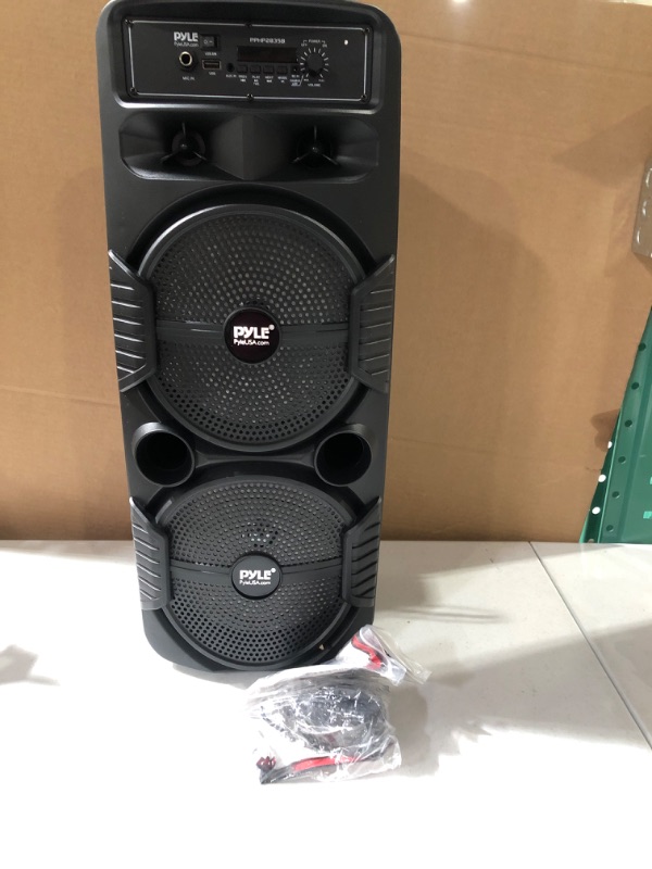 Photo 2 of Pyle Portable Bluetooth PA Speaker System 