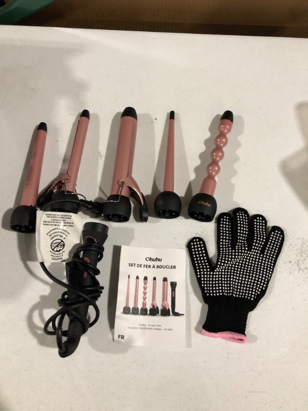 Photo 2 of 6 in 1 Curling Iron Wand Set.