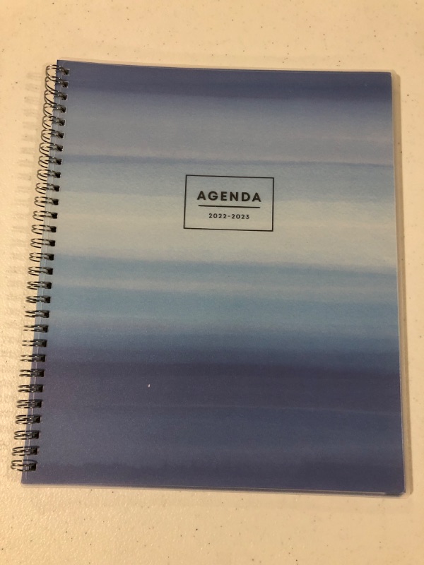 Photo 2 of Blue Sky 2022-2023 Academic Year Monthly Planner, 8" x 10", Frosted Flexible Cover, Wirebound,