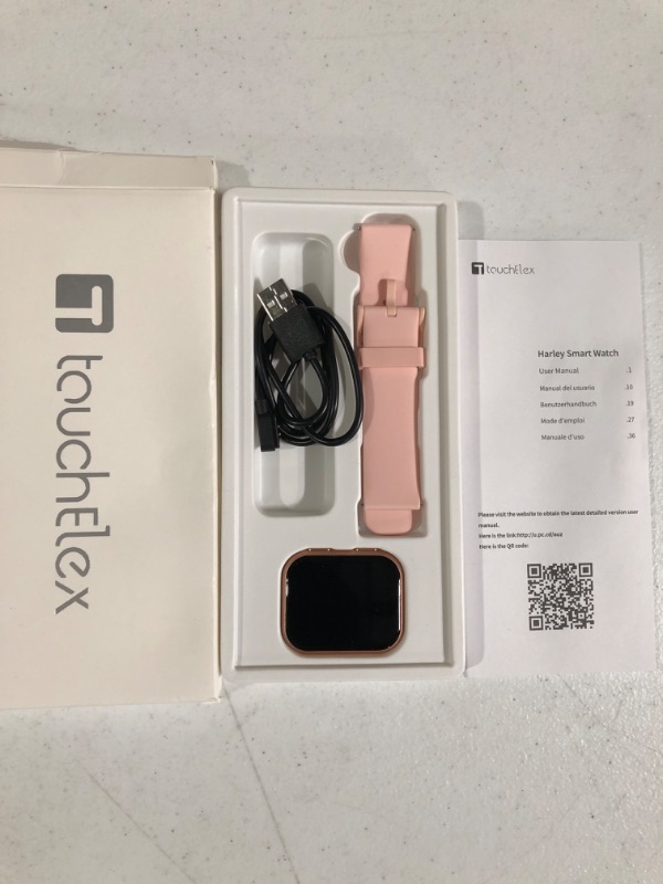 Photo 3 of * BUNDLE * TOUCHELEX Smart Watch 1.75 HD Screen for Android Phones and iOS Compatible iPhone Samsung, (Pink) AND Bluetooth AUX Adapter for Car by ConnectOne, Bluetooth 5.0 AUX Receiver for Car