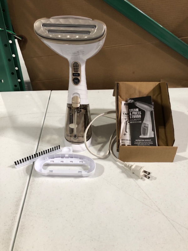 Photo 1 of ** SEE NOTES** Conair Turbo Extreme Steam Hand Held Fabric Steamer, White/Champagne, One Size