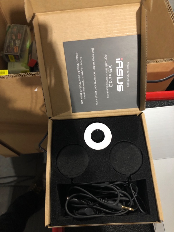 Photo 1 of I A S U S Premium Audio Motorcycle Helmet Speakers