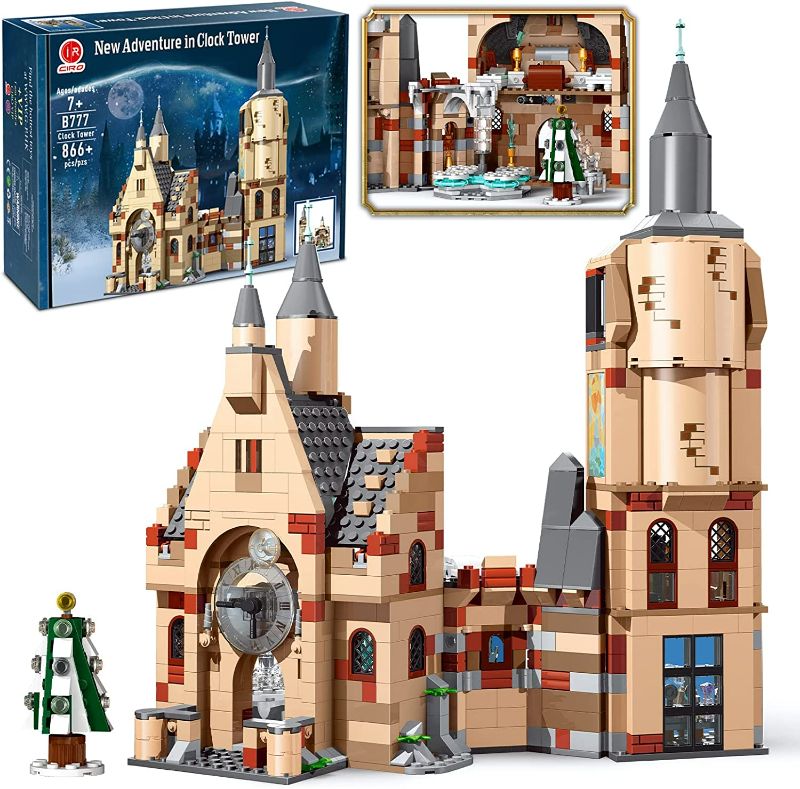 Photo 1 of Educiro Harry Castle Toys Building Sets, Clock Tower Kids Aged 8 and up (871 Pieces)