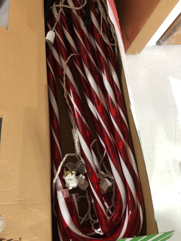 Photo 1 of 16PK 21" Candy Cane Lights Outdoor Pathway Lights,