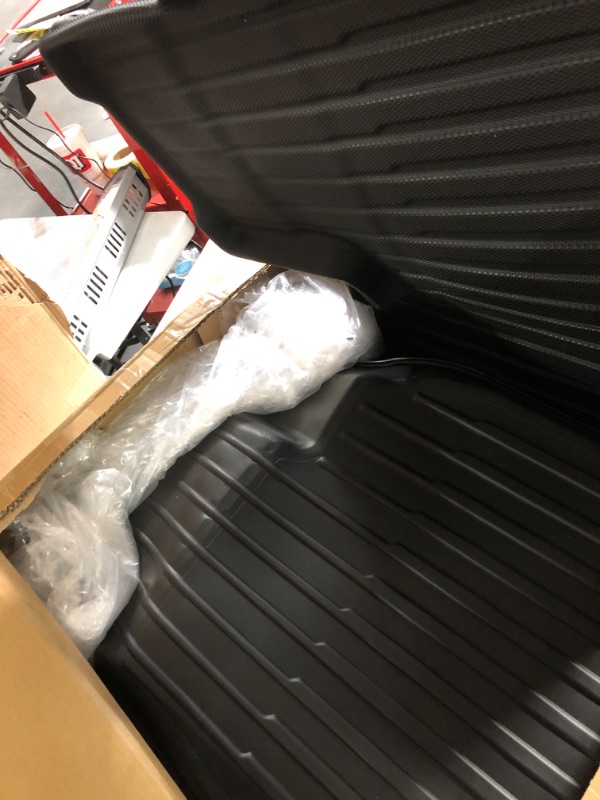 Photo 1 of SUPER LINER Tesla Model 3 Floor Mats Complete Set Custom Fit 2021 2022 2023 All-Weather Cargo Liner Rear Cargo Tray Trunk Floor Mat