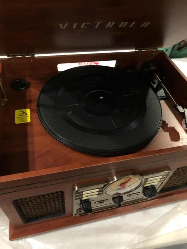 Photo 2 of Victrola Nostalgic 6-in-1 Bluetooth Record Player & Multimedia Center with Built-in Speakers