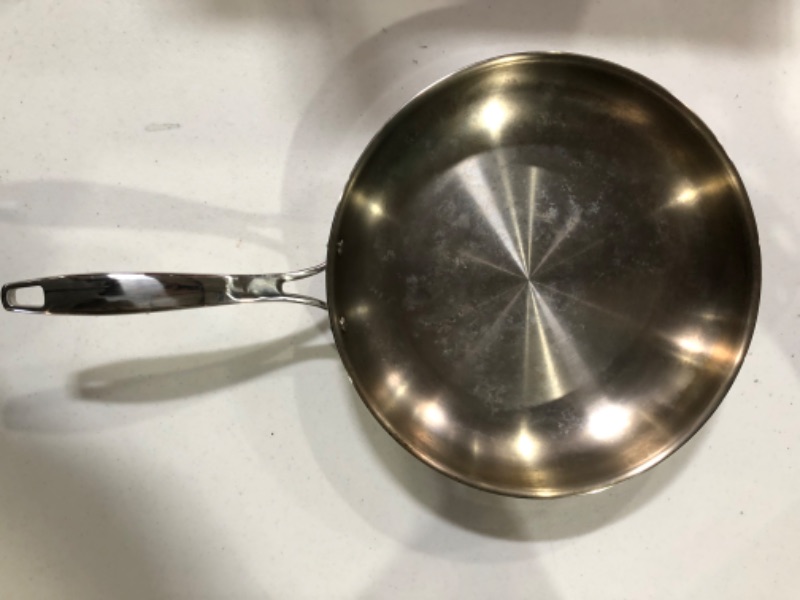 Photo 1 of -SEE NOTES-Tramontina Fry Pan Stainless Steel Tri-Ply Clad 12-inch, 80116/007DS & Professional Fry Pans (8-inch) 12-inch FRY PAN Cookware + Fry Pans (8-inch)