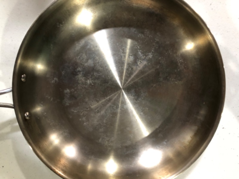 Photo 3 of -SEE NOTES-Tramontina Fry Pan Stainless Steel Tri-Ply Clad 12-inch, 80116/007DS & Professional Fry Pans (8-inch) 12-inch FRY PAN Cookware + Fry Pans (8-inch)