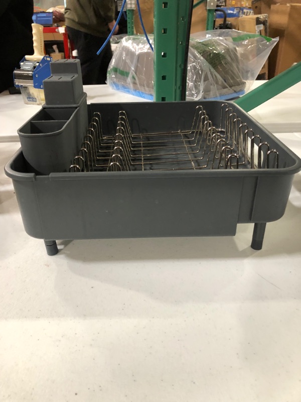 Photo 3 of -SEE NOTES-ADBIU Large Dish Drying Rack with Drainboard Set?12.8" - 20"? Expandable Compact Dish Drainer, 1 Piece Gray Gray Large Size