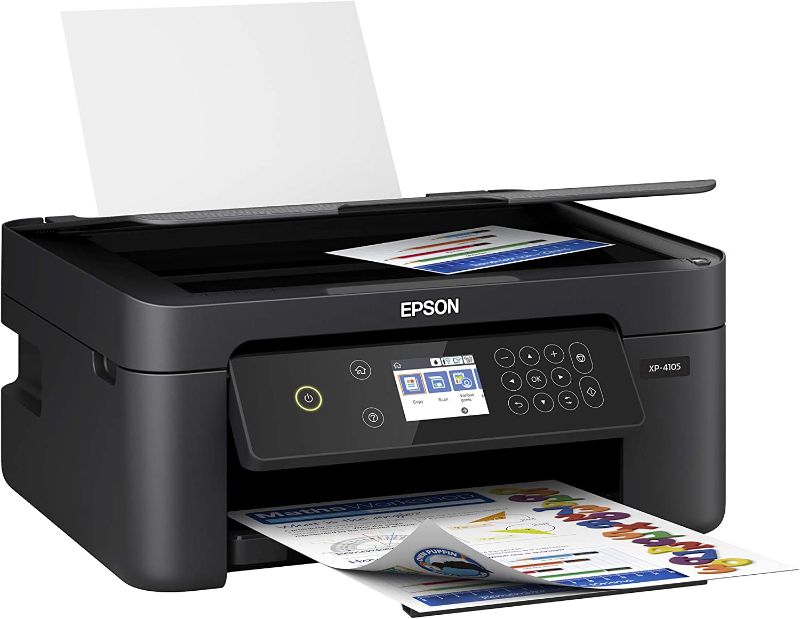 Photo 1 of PARTS ONLY****
Epson Expression Home XP-4105 All-in-One Wireless Color Inkjet Printer, Black - 
