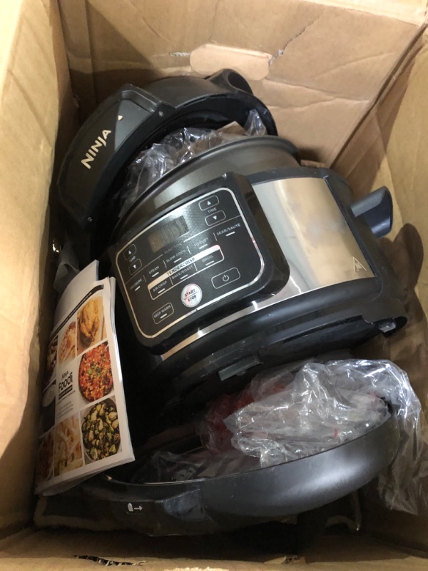 Photo 3 of **SEE NOTES**
Ninja Foodi 9-in-1 Pressure Cooker and Air Fryer with Nesting Broil Rack, 5 Quart, Stainless Steel 5 Quart 5-Quart/Stainless Steel/w/ Nesting Broil Rack Stainless Steel