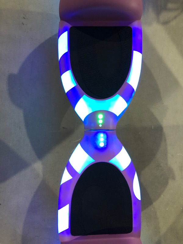 Photo 4 of *SEE NOTES* Jetson All Terrain Light Up Self Balancing Hoverboard with Anti-Slip Grip Pads, for riders up to 220lbs Purple