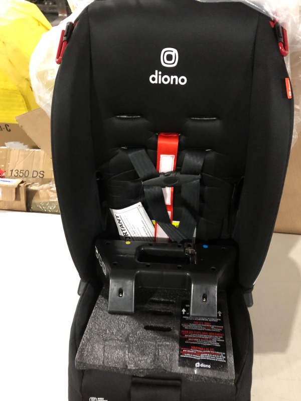 Photo 3 of Diono Radian 3R, 3-in-1 Convertible Car Seat, Rear Facing & Forward Facing, 1 Car Seat, Slim Fit 3 Across, Black 