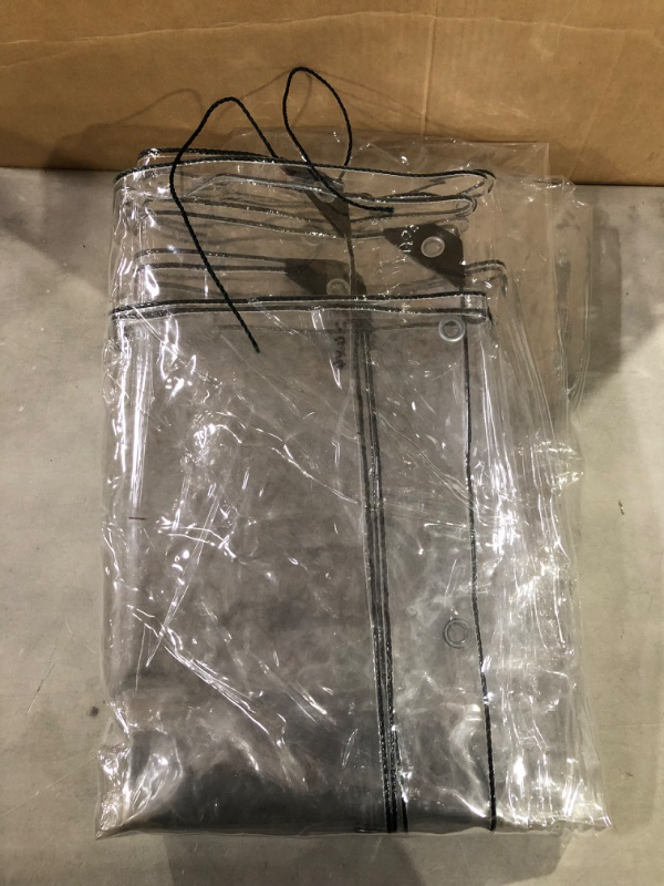 Photo 1 of 8 x 13 ft Clear Waterproof Tarp