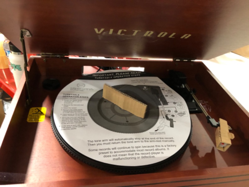 Photo 4 of Victrola Nostalgic 7-in-1 Bluetooth Record Player & Multimedia Center