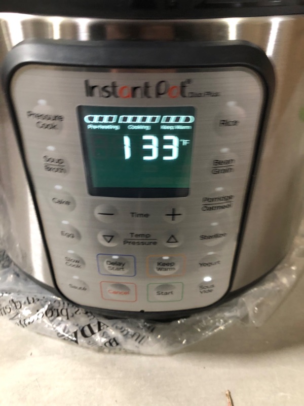 Photo 1 of **SEE NOTES**
Instant Pot Duo Plus 9-in-1 Electric Pressure Cooker- Stainless Steel 8QT