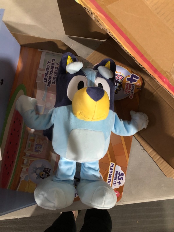 Photo 2 of Bluey Dance and Play 14" Animated Plush | Over 55 Phrases and Songs, Multicolor