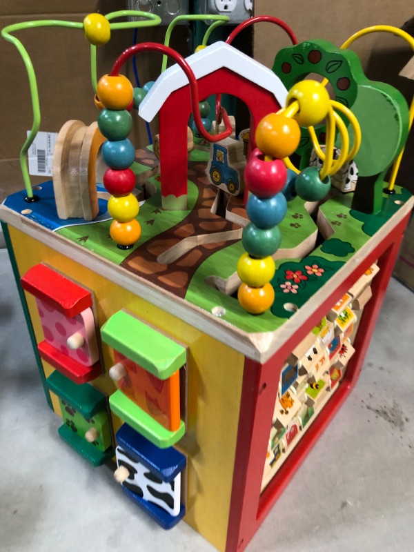 Photo 2 of Battat Wooden Activity Cube For Kids