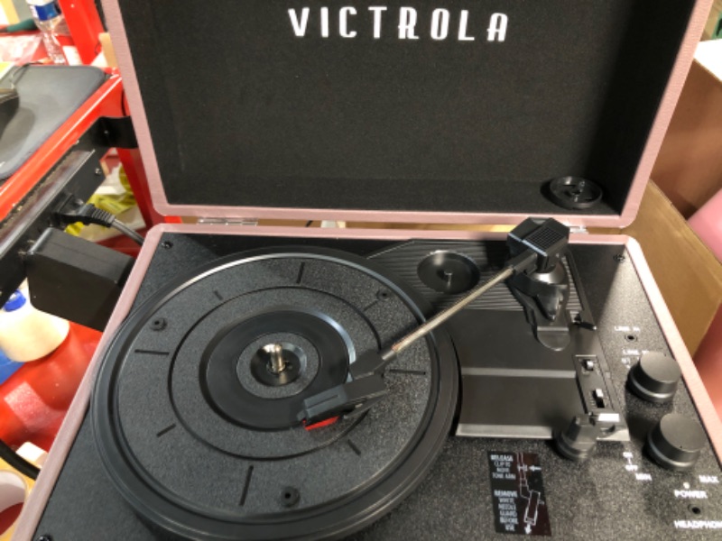 Photo 2 of Victrola Vintage 3-Speed Bluetooth Portable Suitcase Record Player with Built-in Speakers 