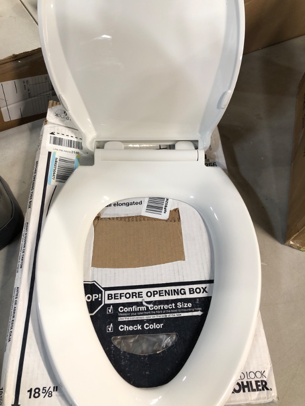 Photo 1 of  Quiet Close Toilet Seat, White & Fluidmaster 