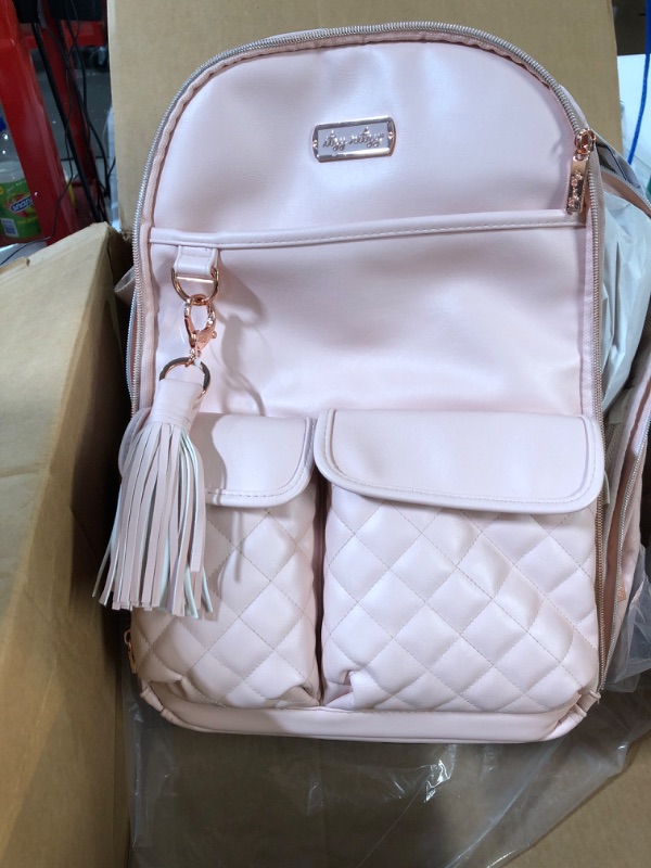Photo 2 of  Large Capacity Boss Backpack Diaper Bag -Blush