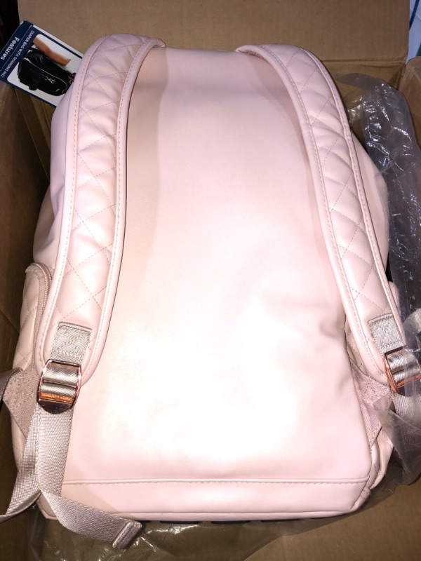 Photo 3 of  Large Capacity Boss Backpack Diaper Bag -Blush