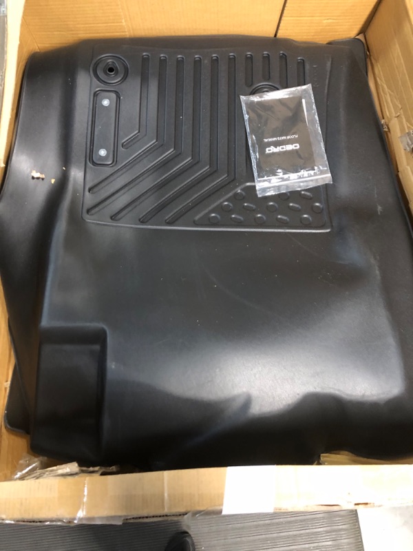 Photo 1 of *MISSING STUFF/SEE NOTES** OEDRO Floor Mats Compatible with 2005-2011 Toyota Tacoma Double Cab, Custom Fit Front & 2nd Seat 2 Row Floor Liner Set - Black TPE All-Weather Guard 2005-2011 Double Cab
