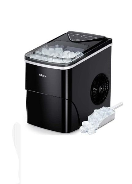 Photo 1 of **SEE NOTES**
Silonn Ice Makers Countertop 9 Bullet Ice Cubes & Brita Standard Everyday Water Filter Pitcher, White, Large 10 Cup, 1 Count