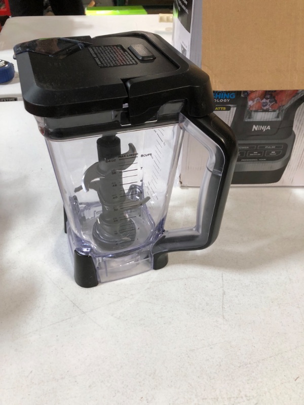 Photo 6 of *USED/SEE NOTES** Ninja BL610 Professional 72 Oz Countertop Blender with 1000-Watt Base and Total Crushing Technology for Smoothies, Ice and Frozen Fruit, Black, 9.5 in L x 7.5 in W x 17 in H with 25 Chef-inspired Recipes