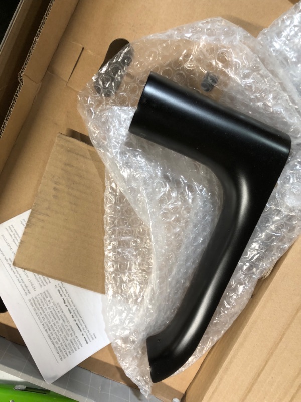 Photo 3 of *USED/SEE NOTES* hansgrohe Vivenis Modern 2-Handle 10-inch Wide Roman Tub Filler Freestanding Bathtub Faucet and Shower Set in Matte Black, 75443671