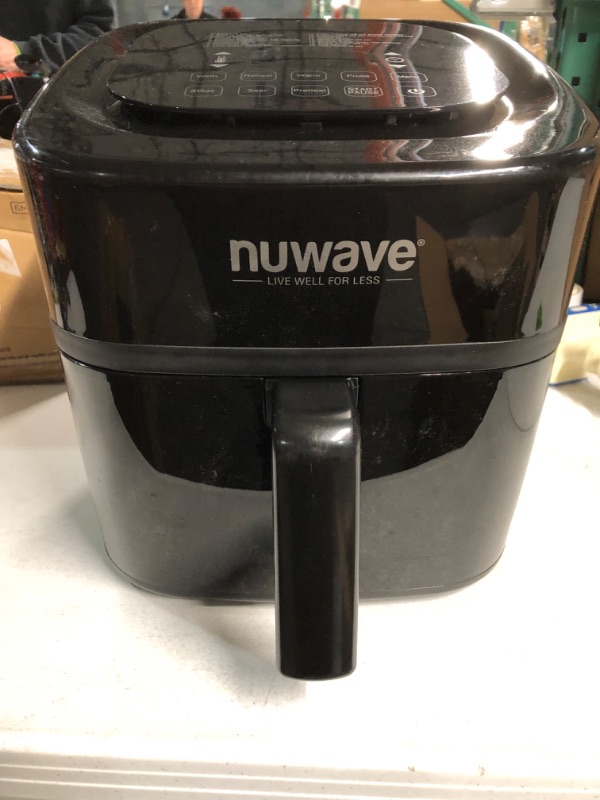 Photo 3 of *USED/SEE NOTES* Nu Wave Brio 7-in-1 Air Fryer Oven, 7.25-Qt with One-Touch Digital Controls, 50°- 400°F Temperature Controls in 5° Increments, Black 7.25QT Brio