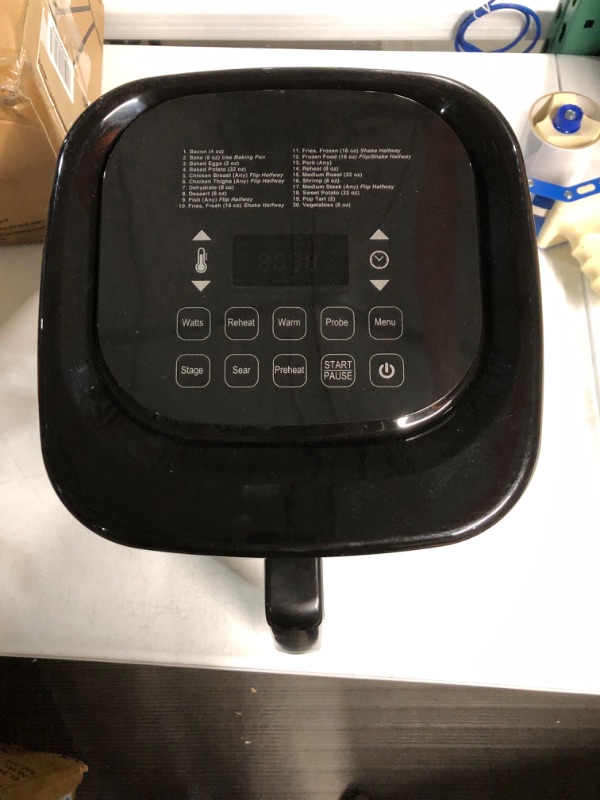 Photo 2 of *USED/SEE NOTES* Nu Wave Brio 7-in-1 Air Fryer Oven, 7.25-Qt with One-Touch Digital Controls, 50°- 400°F Temperature Controls in 5° Increments, Black 7.25QT Brio