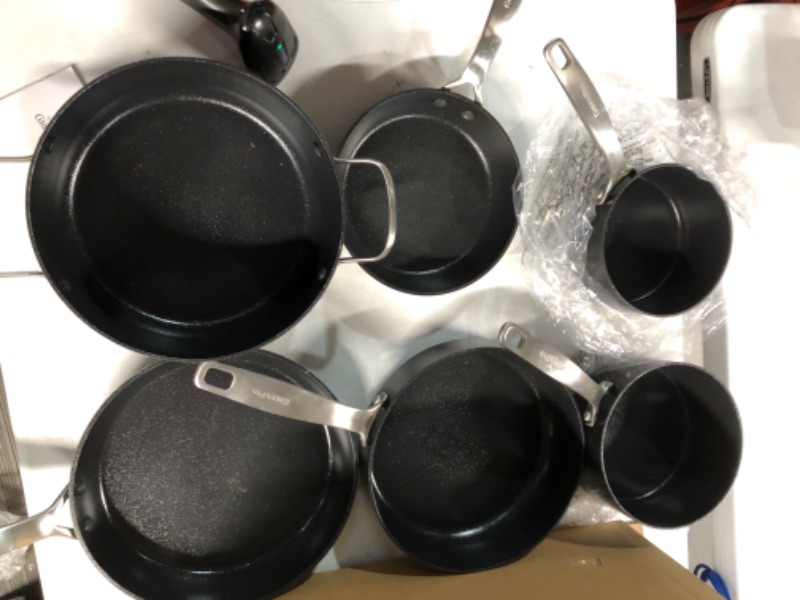 Photo 4 of *USED/SEE NOTES*
GreenPan SearSmart Hard Anodized Healthy Ceramic Nonstick 10 Piece, Black