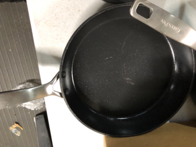 Photo 10 of *USED/SEE NOTES*
GreenPan SearSmart Hard Anodized Healthy Ceramic Nonstick 10 Piece, Black