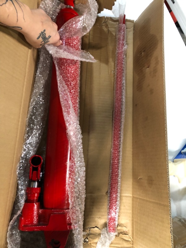 Photo 4 of *USED/SEE NOTES** Torin Long Ram Double Piston Hydraulic Jack - 8-Ton, Model# T30808 - Torin Big Red - 615268308081