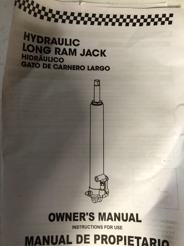 Photo 2 of *USED/SEE NOTES** Torin Long Ram Double Piston Hydraulic Jack - 8-Ton, Model# T30808 - Torin Big Red - 615268308081