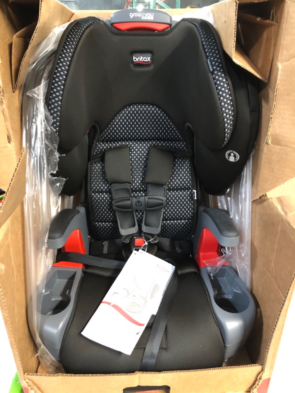 Photo 3 of Britax Grow with You ClickTight Harness-2-Booster Car Seat, Cool Flow Gray ClickTight Cool Flow Gray