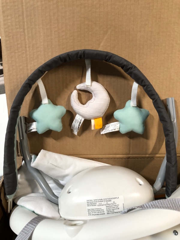 Photo 6 of *USED, SEE NOTES* Graco Soothe 'n Sway LX Baby Swing with Portable Bouncer, Derby