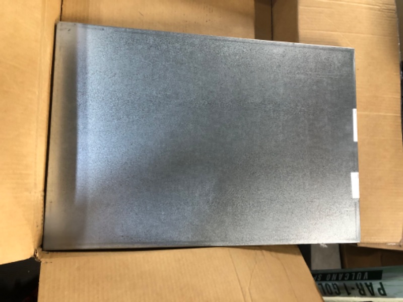 Photo 2 of *USED* Pinnacle Systems Frisco Metal Replacement Crate Tray Chew Proof Crack Proof Multipurpose Tray (Galvanized, 22.8" L X 15.6" W X .75")