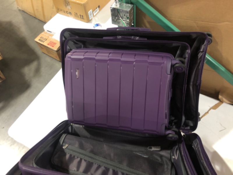 Photo 3 of *USED* Luggage Suitcase 3 Piece Set (PURPLE)