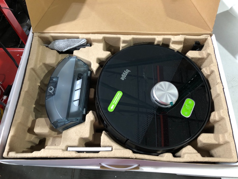 Photo 2 of **SEE NOTES**
Hyggie Robot Vacuum with LIDAR Mapping Technology, Robot Vacuum Cleaner 