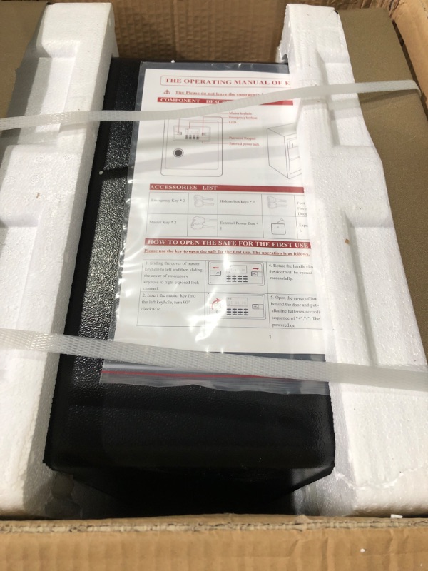 Photo 1 of 2.2 Cubic Upgrade Safe Box Fireproof Waterproof, Security Home Safe Box with Digital Combination