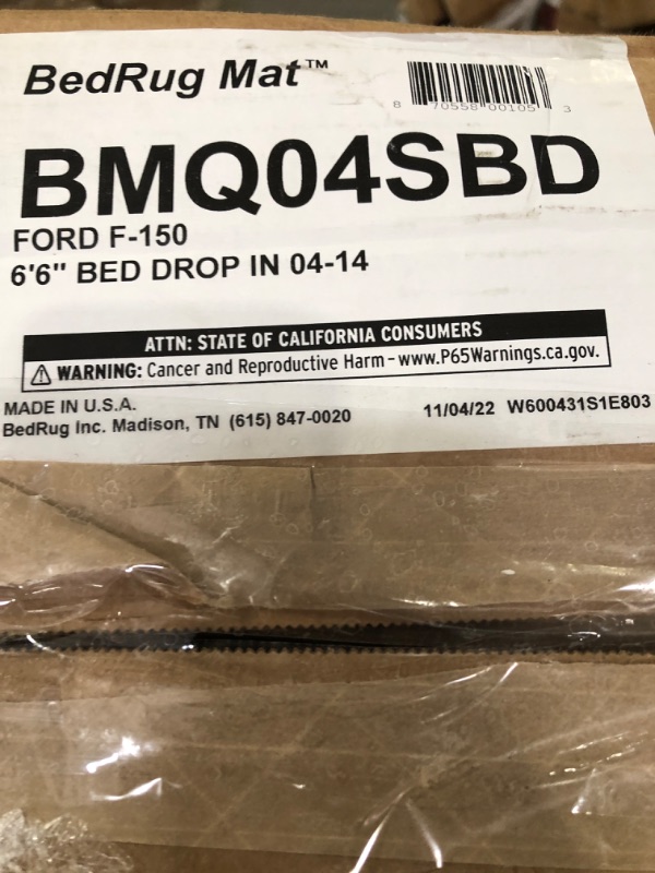 Photo 4 of BEDRUG Bedmat For Drop-In 04-14 Ford F-150 6'5" Bed