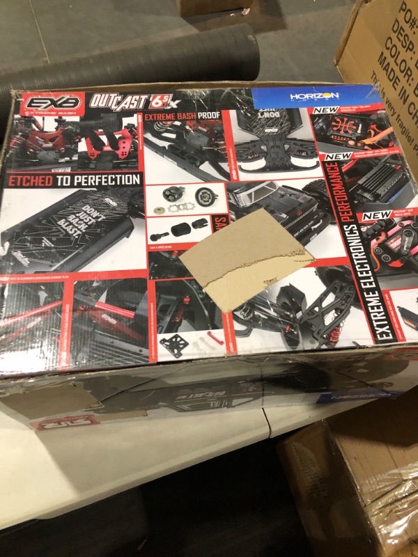 Photo 2 of **SEE NOTES** ARRMA RC Truck 1/8 Outcast 6S BLX 4WD Extreme Bash Stunt Truck RTR (Battery and Charger Not Included), Black, ARA8710