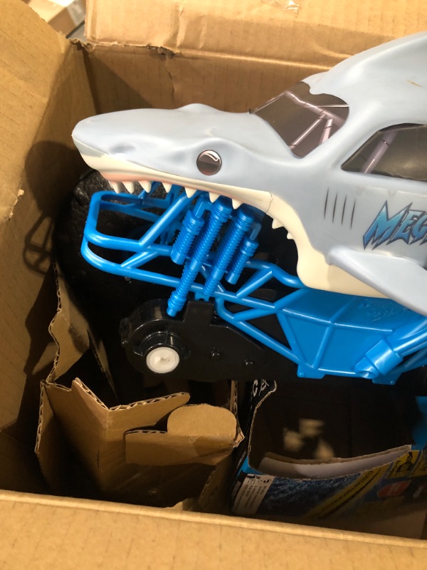 Photo 3 of Damaged Monster Jam Official Megalodon Storm All-Terrain Remote Control Monster Truck - 1:15 Scale