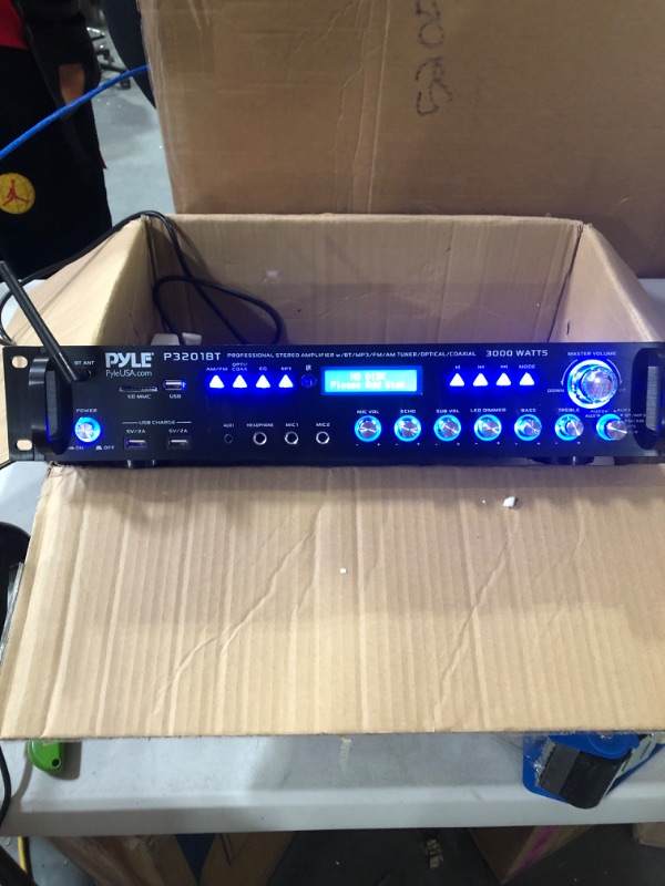 Photo 2 of Pyle Multi Channel Bluetooth Preamplifier Receiver - 3000 Watt